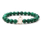 European And American Blue Pine Green Malachite Elephant Bracelet