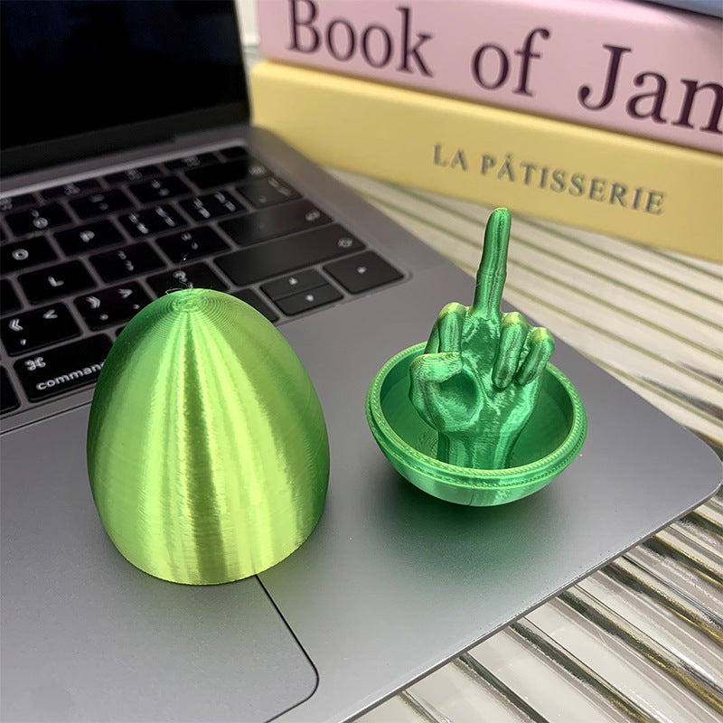 3d printing friendly gesture egg decompression artifact