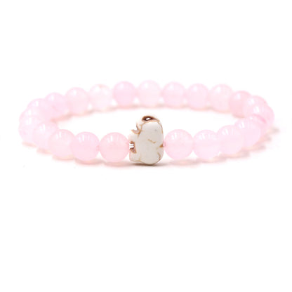 European And American Blue Pine Green Malachite Elephant Bracelet