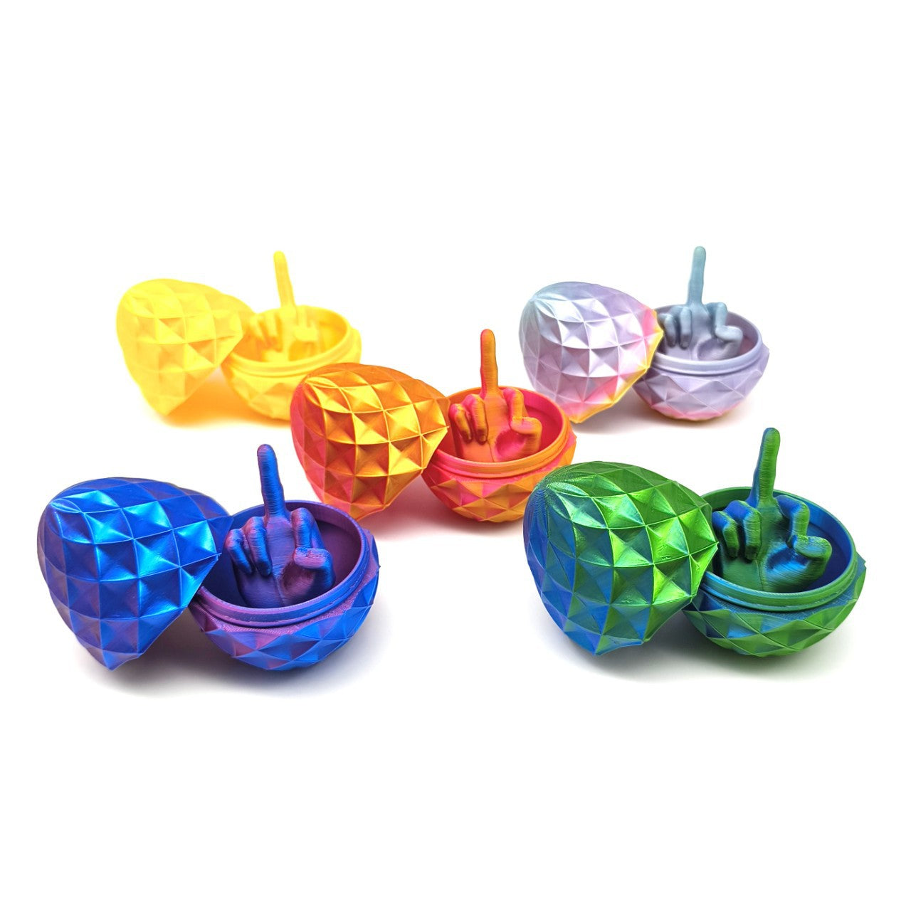 3d printing middle finger egg ornaments hand office