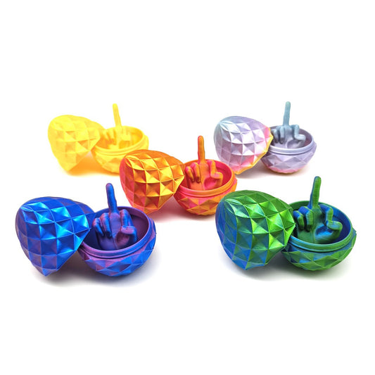 3d printing middle finger egg ornaments hand office