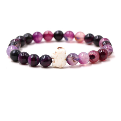 European And American Blue Pine Green Malachite Elephant Bracelet