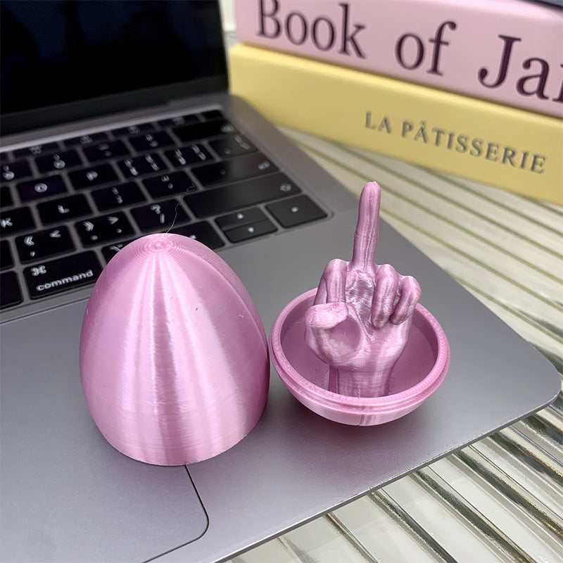 3d printing friendly gesture egg decompression artifact