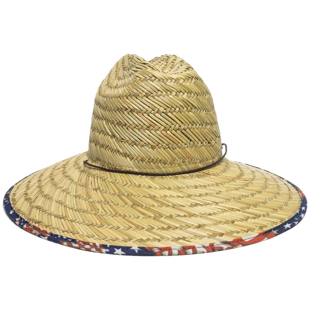 Outdoor Cap Company Caps Hats &amp; Beanies|Hats Outdoor Cap Company Outdoor Cap Natural Straw Stars & Stripes Brim One Size Fits Most