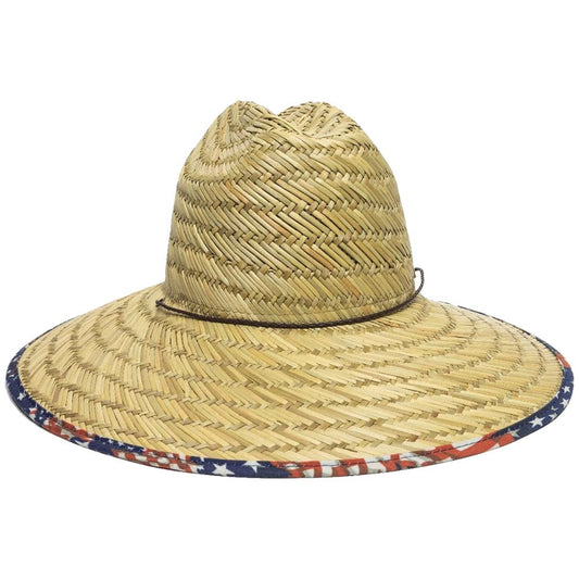 Outdoor Cap Company Caps Hats &amp; Beanies|Hats Outdoor Cap Company Outdoor Cap Natural Straw Stars & Stripes Brim One Size Fits Most