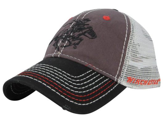 Outdoor Cap Company Caps Hats &amp; Beanies|Hats Outdoor Cap Company Outdoor Cap Grey/Black Mesh Back With Winchester Logo Flat Stitched
