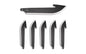 OD EDGE DROP-PT 2.5" BLADE 6PK BLK