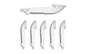 OD EDGE DROP-PT 3.0" SRTD BLADE 6PK