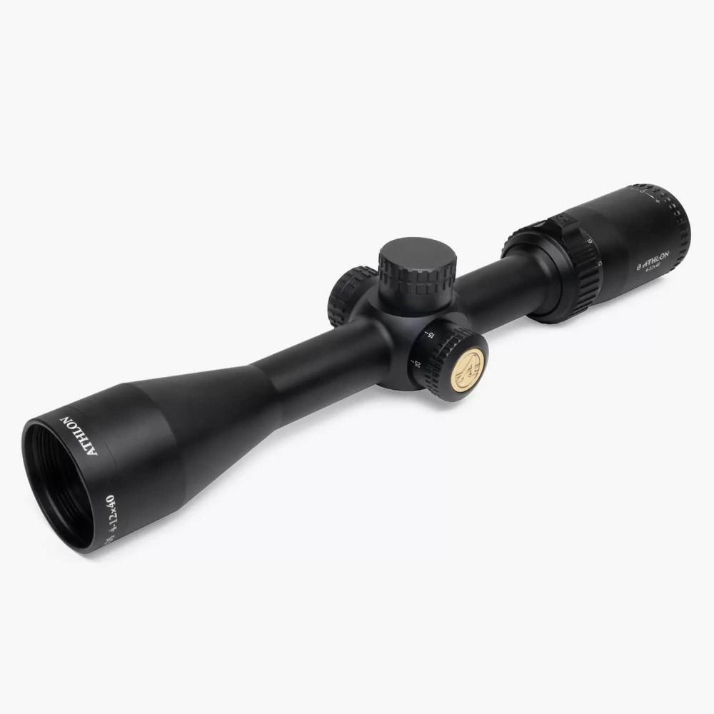 Athlon Optics Rimfire Scopes Athlon Optics Athlon Neos Rifle Scope 4-12x40 1" SFP BDC 22 RimFire MOA Non Illum Black