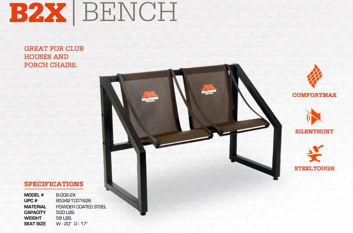 Millennium Blind Chairs Millennium Millennium B2X 2-person Bench