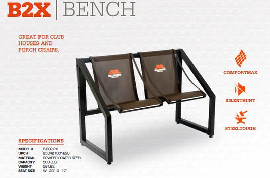 Millennium Blind Chairs Millennium Millennium B2X 2-person Bench