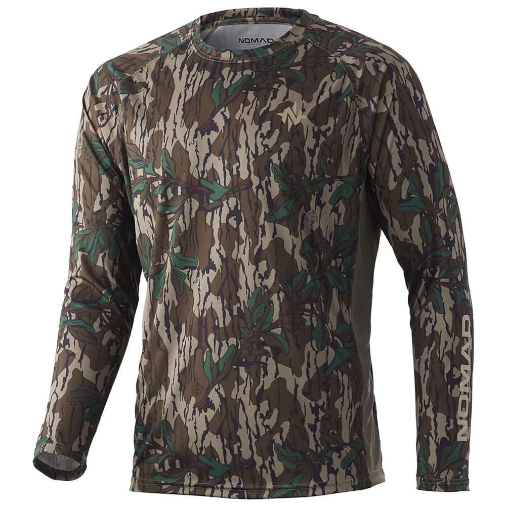 Nomad Long Sleeve Shirts Nomad Nomad Camo Pursuit Long Sleeve Shirt Mossy Oak Greenleaf XL
