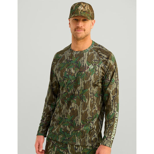 Nomad Long Sleeve Shirts Nomad Nomad Mirage Long Sleeve Camo Crew Shirt Mossy Oak Greenleaf L
