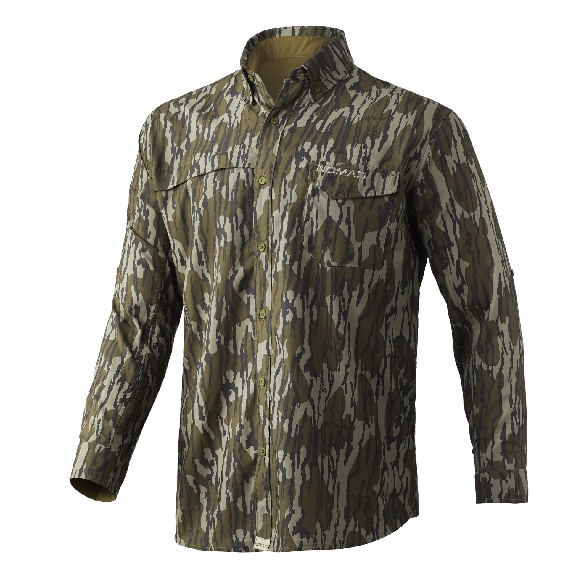 Nomad Long Sleeve Shirts Nomad Nomad Stretch-Lite Long Sleeve Shirt Mossy Oak Bottomland XL