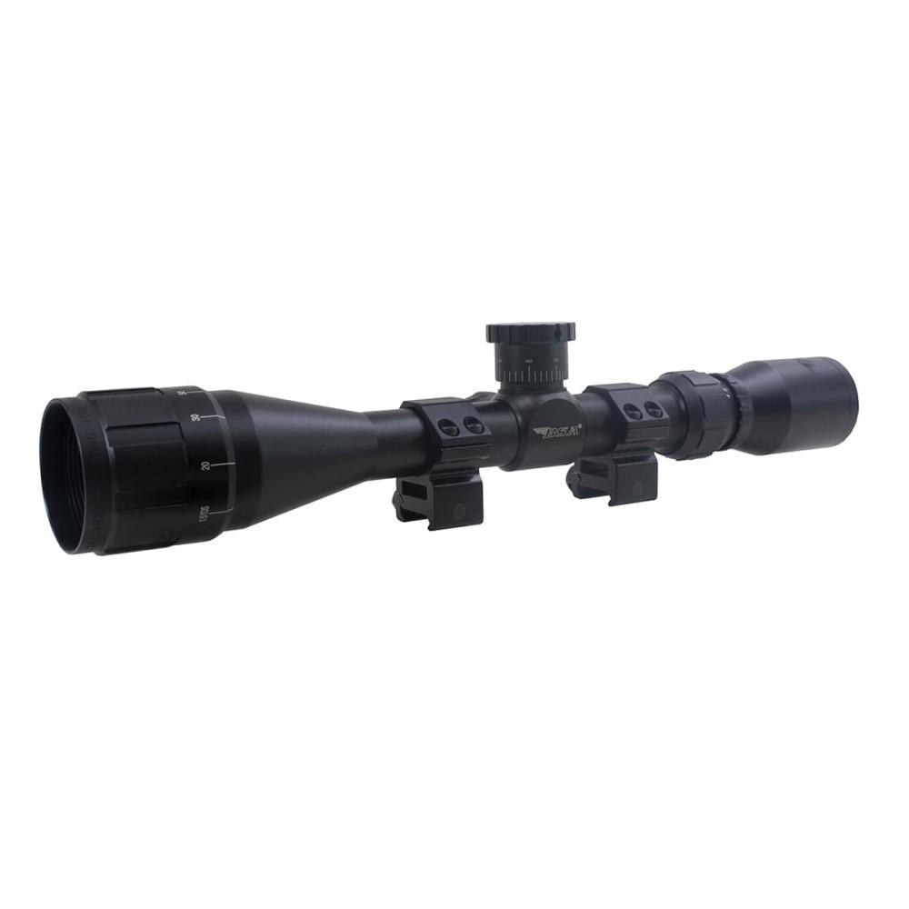 BSA Rimfire Scopes BSA BSA Sweet .17 3-9x40mm Adjustable Objective Rifle Scope SFP 30/30 Reticle Non Illuminated Black with Dovetail Rings Blister
