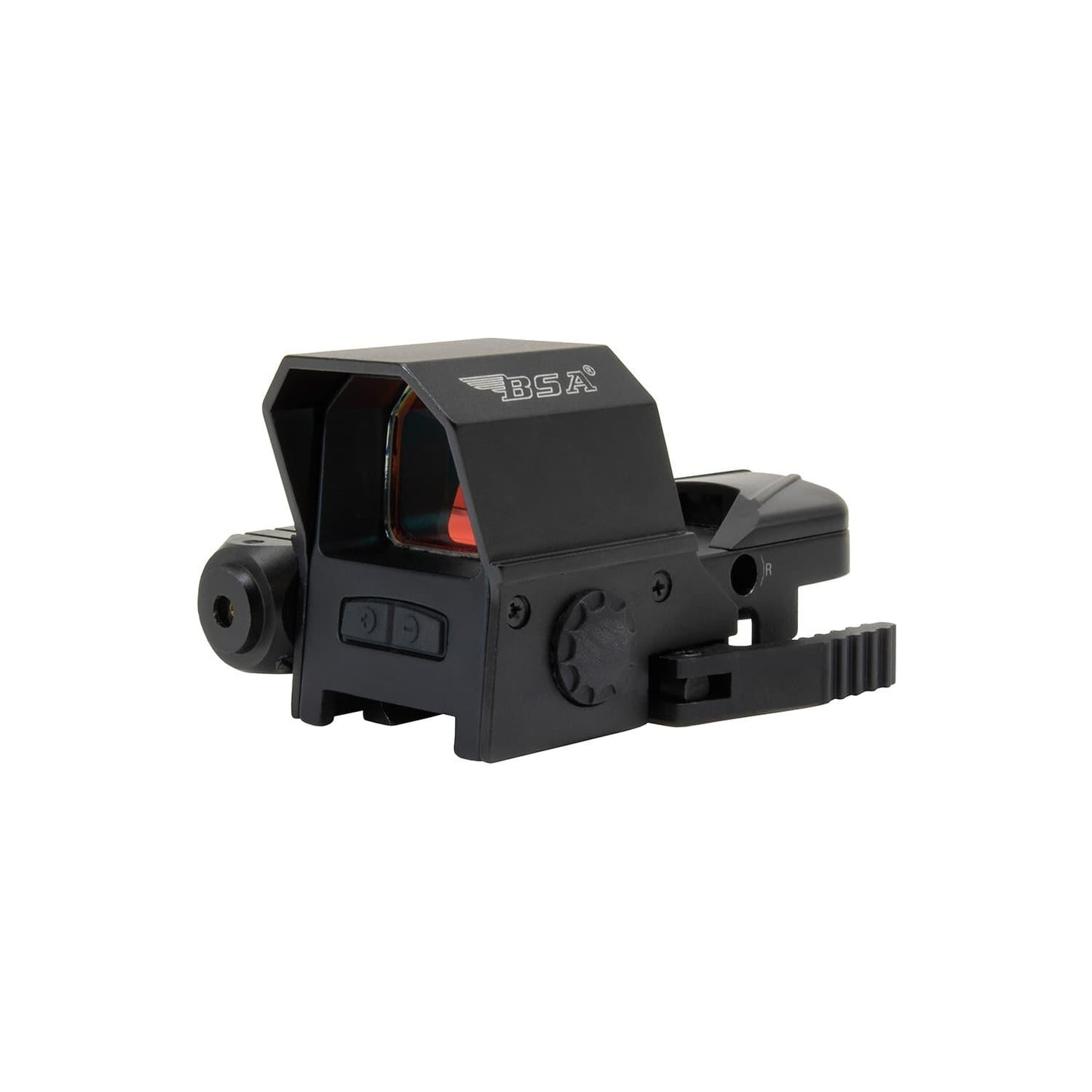 BSA Reflex BSA BSA Reflex Sight with Red Laser 33x24mm 4 Reticles Red QR Mount for Weaver/Picatinny