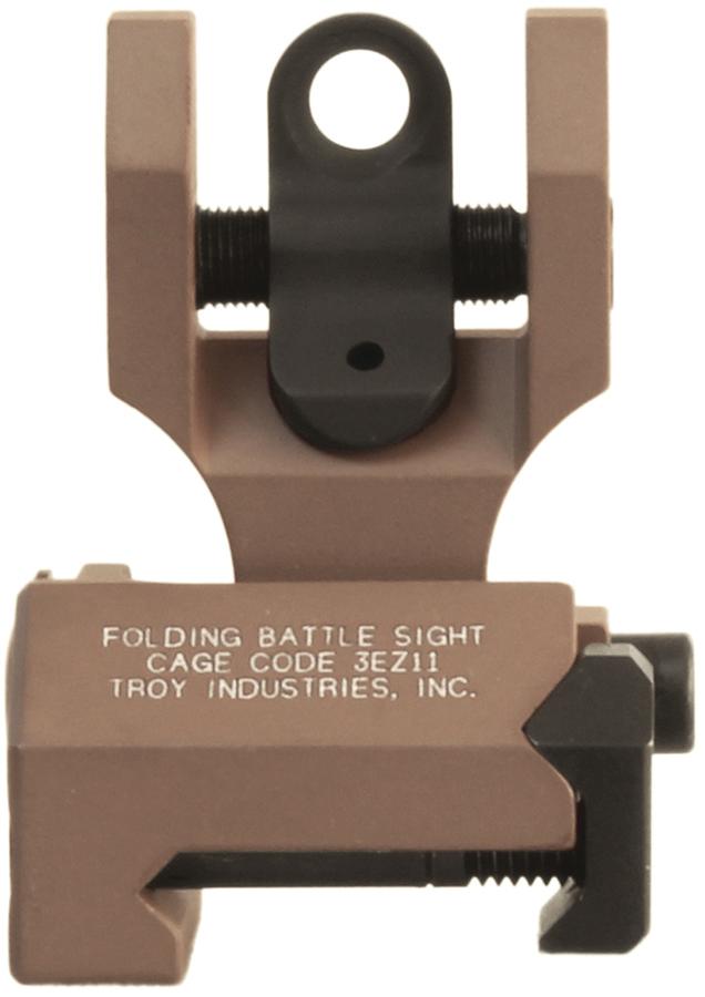Troy Industries Rifle Sights Troy Industries Troy Rear Folding BattleSight FDE