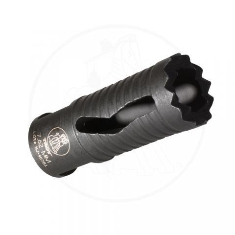 Troy Industries Muzzle Devices Troy Industries Troy Medieval Flash Suppressor - 6.8/7.62mmn 5/8"-24 Black
