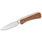 Battenfeld Knives Knives &amp; Edged Tools|Knives Battenfeld Knives Schrade Uncle Henry 301UH Fixed Knife 3-1/8" Drop Point Blade Brown with Leather Sheath
