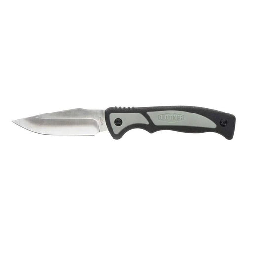 Battenfeld Knives Knives &amp; Edged Tools|Knives Battenfeld Knives Old Timer Trail Boss Caping Knife 3 7/10" Fixed Blade Black and Grey