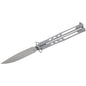 Battenfeld Knives Knives &amp; Edged Tools|Knives|Knives &amp; Edged Tools Battenfeld Knives Schrade Alkymest Butterfly Folding Knife 4" Blade Silver