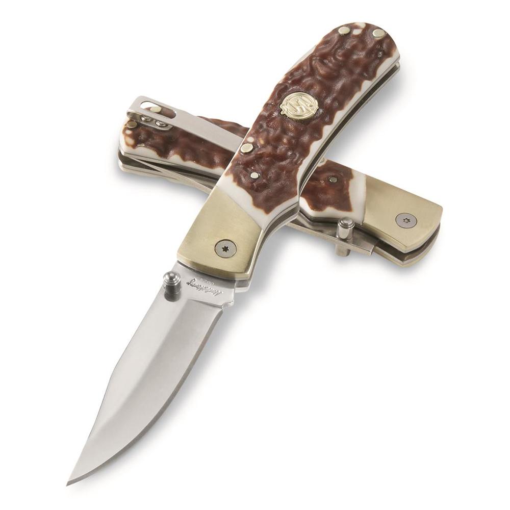 Battenfeld Knives Knives Battenfeld Knives Uncle Henry Next Gen 7UH Folding Knife 3-4/5" Clip Point Blade Staglon Clamshell