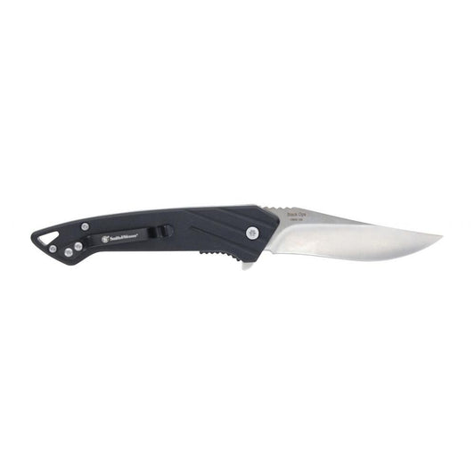 Battenfeld Knives Knives Battenfeld Knives Smith & Wesson Black Ops Folding Knife 3" Recurve Blade Black