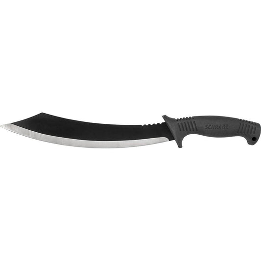 Battenfeld Knives Knives &amp; Edged Tools Battenfeld Knives Schrade Mach 1 Fixed Knife 12" Machete Blade Black