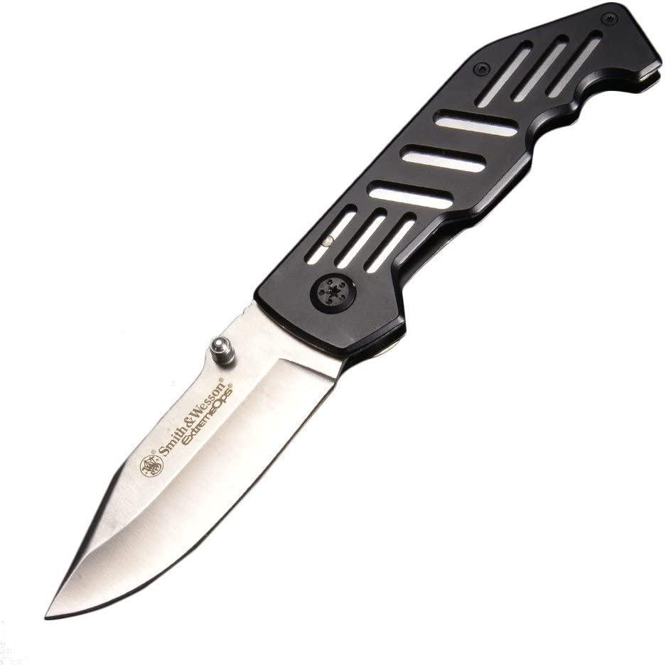 Battenfeld Knives Knives &amp; Edged Tools Battenfeld Knives Smith & Wesson Ext Ops Folding Knife 3-1/5" Clip Point Blade