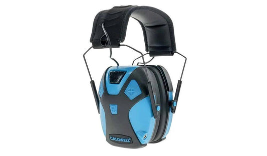 AOB Ear Muffs AOB Caldwell Small E-Max Pro Earmuffs - Neon Blue 23nB NRR