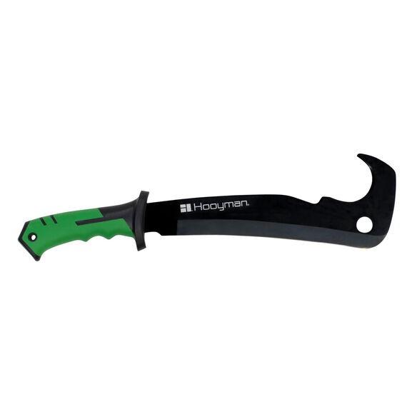 AOB Axes Hatchets &amp; Machetes AOB Hooyman Hook'em Machete 17-1/2" Blade Green