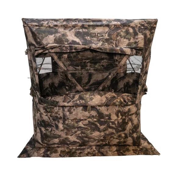 AOB Ground Blinds|Hunting AOB BOG Sitting Hub Blind 600D Mossy Oak Terra