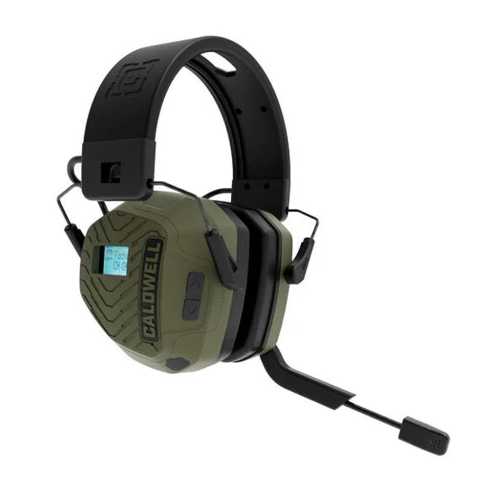 AOB Ear Muffs AOB Caldwell EMax Pro Series Electronic Ear Muffs 23dB BT Two Way Communication OD Green