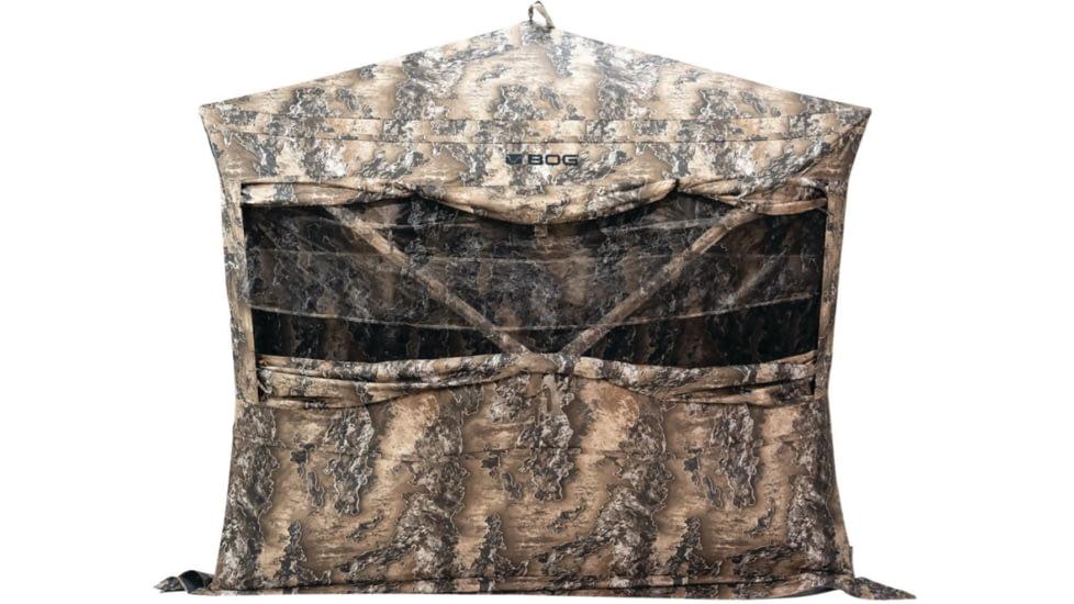 AOB Ground Blinds|Hunting AOB BOG Grave Digger Ground Blind 600D 8.4Hx59.5Lx8.4W - Realtree