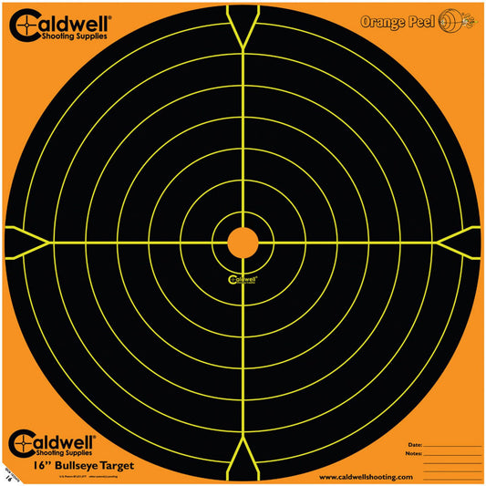 AOB Paper Targets AOB Caldwell Sight In Bullseye Paper Target 16" Orange and Black 10/ct