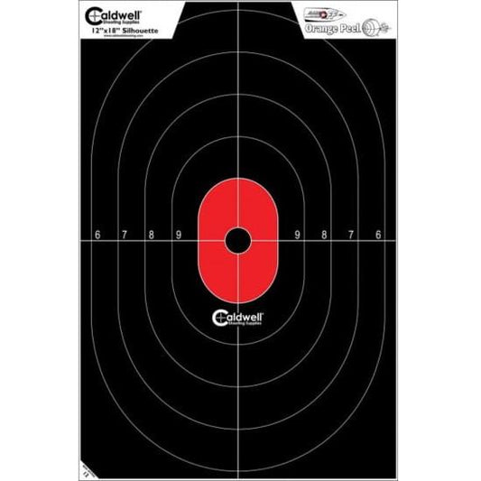 AOB Paper Targets AOB Caldwell SiLeft Handouette Center Mass Target Orange and Black 8 Pack