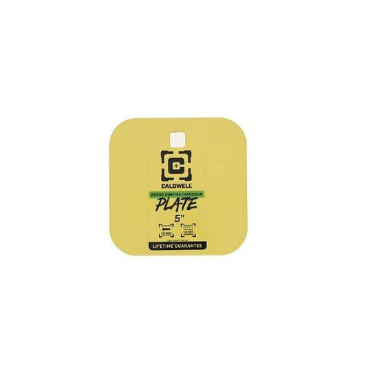 AOB Steel Targets AOB Caldwell AR500 1/4'' Rimfire/Handgun 5'' Square Gong Yellow