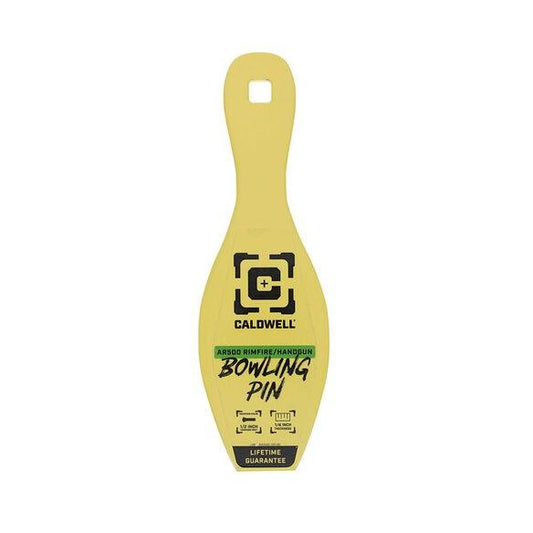 AOB Steel Targets AOB Caldwell AR500 1/4'' Rimfire/Handgun Bowling Pin Target Yellow