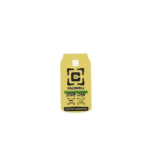 AOB Steel Targets AOB Caldwell AR500 1/4'' Rimfire/Handgun Soda Can Target Yellow