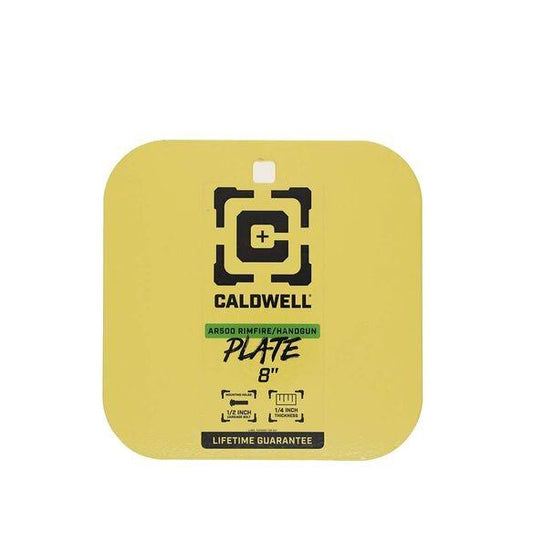 AOB Steel Targets AOB Caldwell AR500 Rimfire/Handgun Target 8" Gong 1/4" Yellow