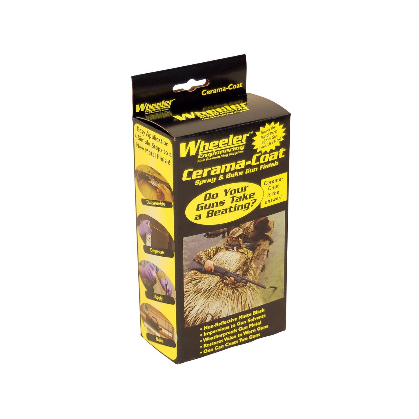 AOB Paint Stain Polish &amp; Finish AOB Wheeler Engineering Cerama-Coat Firearm Finish - Black 2oz.