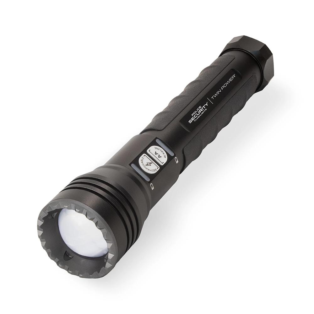 Police Security Flashlights Flashlights|Flashlights &amp; Accessories LB Marketing Inc DBA Police Security Flashlights Police Security Flashlights Long Throw LED Flashlight 1000 Lumens Black