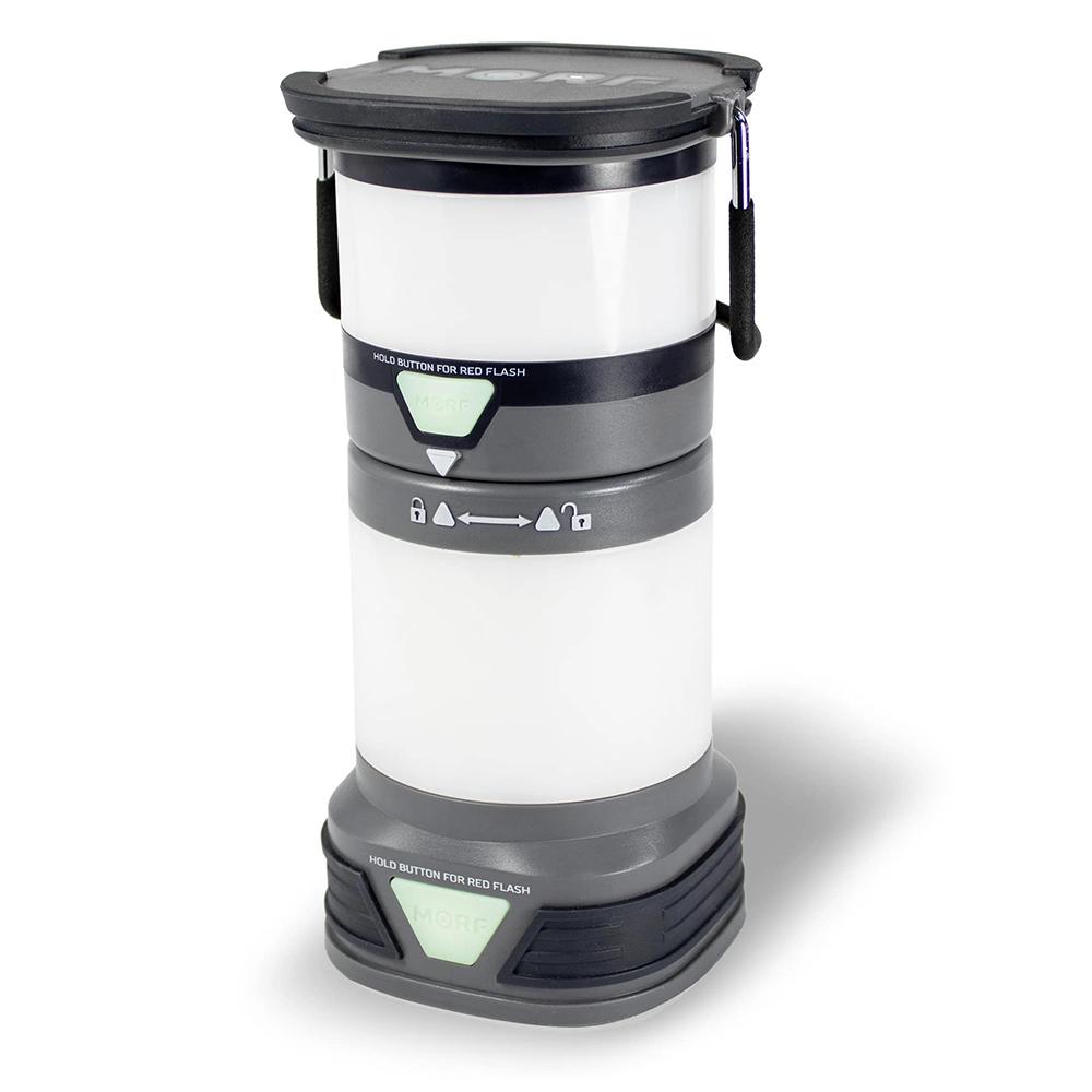 Police Security Flashlights Lanterns LB Marketing Inc DBA Police Security Flashlights Police Security Flashlights MORF 2-in-1 Lantern 380 Lumen Black