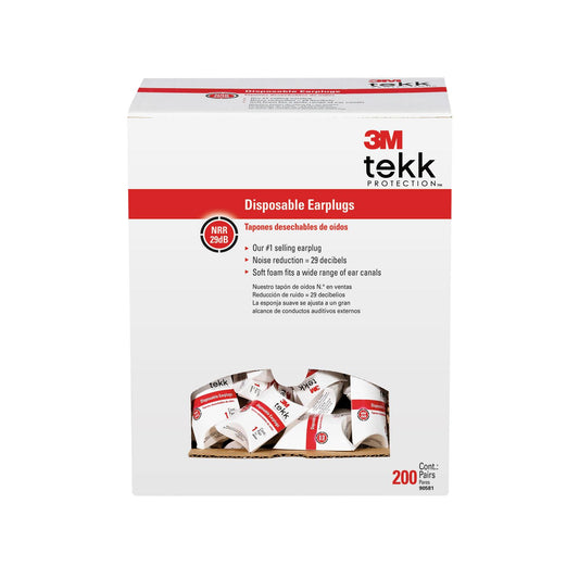 3M PELTOR Ear Plugs 3M PELTOR Peltor E.A.R. Soft Foam Ear Plugs - 200pk
