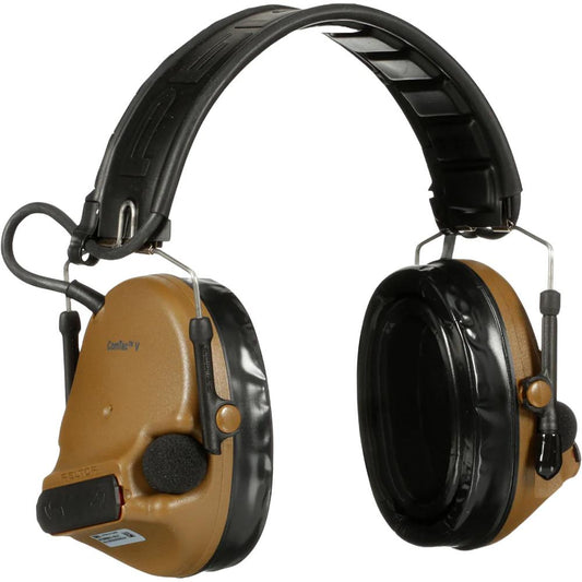 3M PELTOR Ear Muffs 3M PELTOR 3M Peltor ComTac V Hearing Defender Headset Coyote Brown