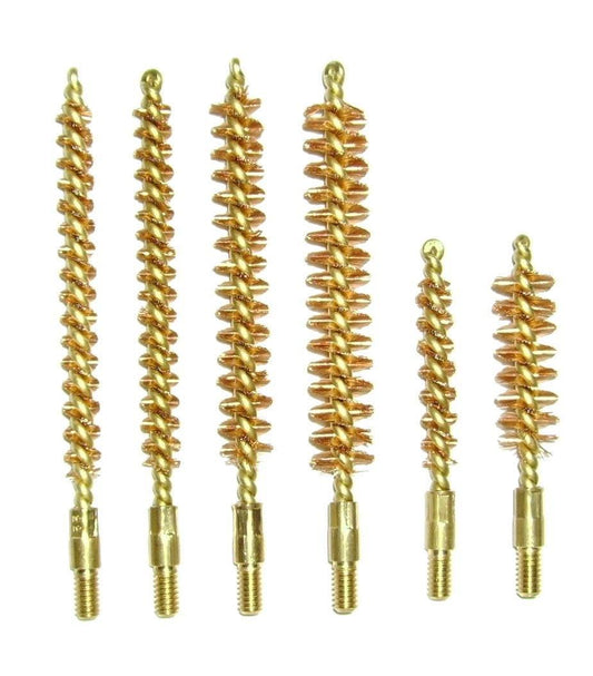 Pro-Shot Products Cleaning Brushes Mops and Swabs Pro-Shot Products Pro-Shot Benchrest Brass Core/Bronze Bristle Rifle Bore Brush (5/40 Thread) .17 cal
