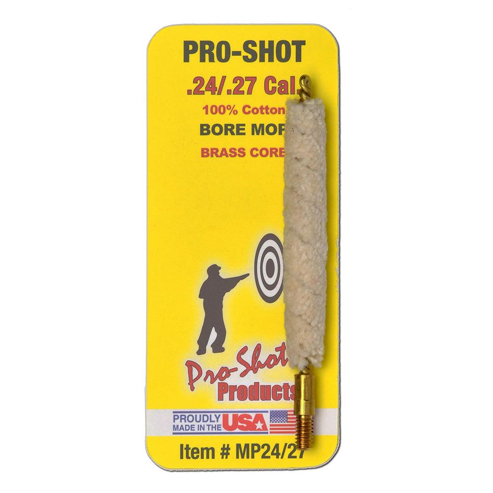 Pro-Shot Products Cleaning Brushes Mops and Swabs Pro-Shot Products Pro-Shot Bore Mop (8/32 Thread) .24-.27 cal