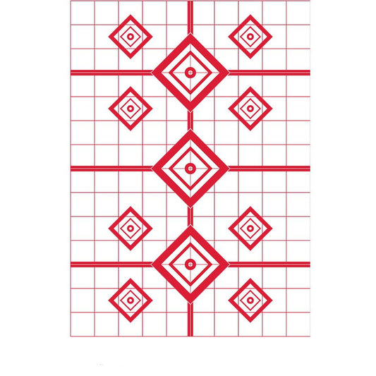Pro-Shot Products Paper Targets Pro-Shot Products Pro-Shot 200 Yard Rifle Sight in Target 23" X 35" Red 5/ct