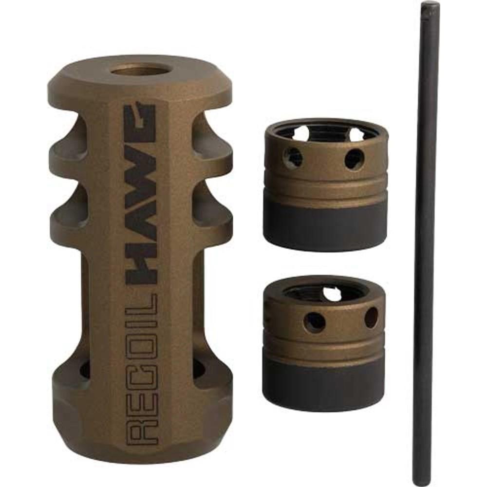 Browning Muzzle Devices Browning Recoil Hawg Std. Muzzle Brake Smoked Bronze 5/8x24 and 1/2x28