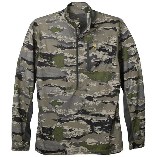 Browning Long Sleeve Shirts|Clothing &amp; Footwear Browning Early Season 3/4 Zip Shirt Ovix XL